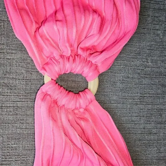 Revel Rey Hayes Women's Pink ring Up me bikini top Size Small - Picture 9 of 16